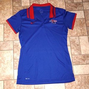 Louisiana Tech polo blue and red LA Tech Dri-fit
